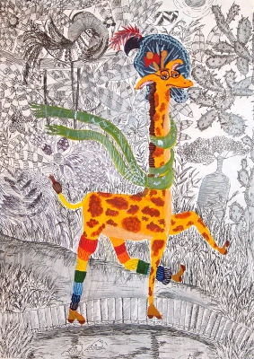 Жирафа и очки